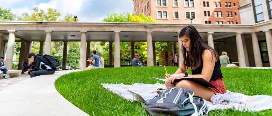 students on quad